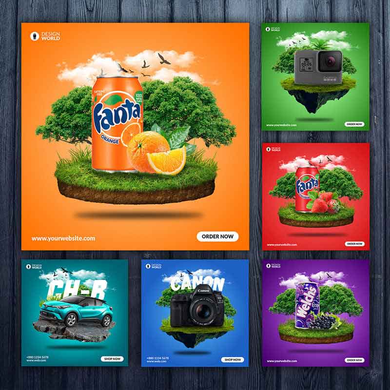 Zenesa Digital creative work sample - brand design