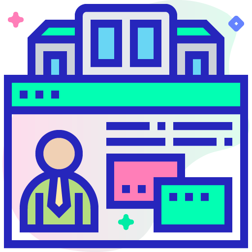 Corporate website design service icon